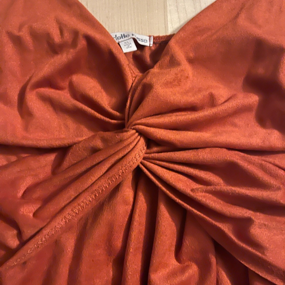 Burnt Orange High/Low Dress - Picture 4 of 5